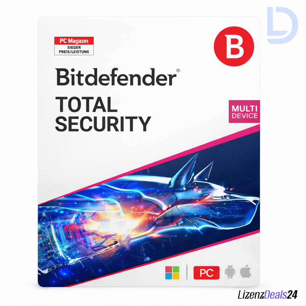 Bitdefender Total Security 2026 | 1 appareil – 1 an | Protection Premium multi-appareils et VPN