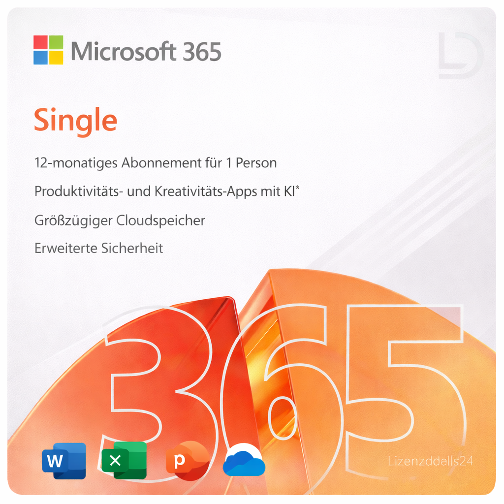 Microsoft 365 Single | Licence pour un utilisateur | Suite de productivité haut de gamme | Abonnement de 12 mois | Multiplateforme