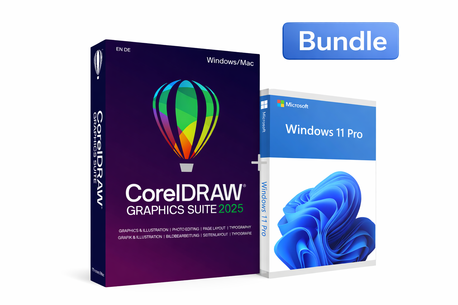 CorelDRAW Graphics Suite 2025 + Windows 11 Pro en pack